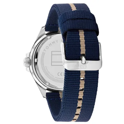 Tommy Hilfiger Blue Fabric Band Men's Watch